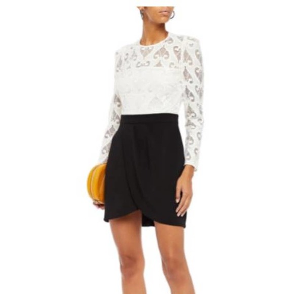 SANDRO PARIS Camelia Crocheted Lace Mini Dress - Picture 1 of 12